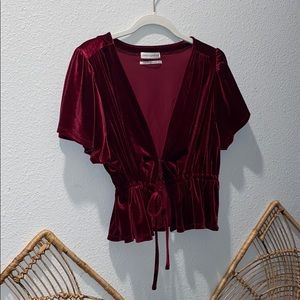 Urban Outfitters velvet top
